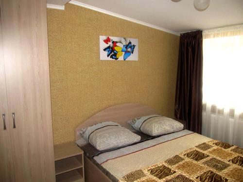 Tempat tidur dalam kamar di Apartment on Hoholya 90