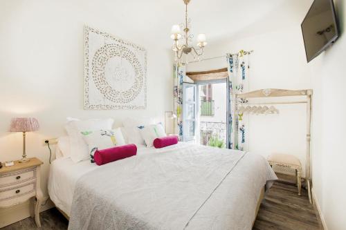 Postel nebo postele na pokoji v ubytování EL TORREON 109 CHARMING B&B - Recomendado Adultos