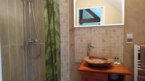 Koupelna v ubytování La Ferme Oasis