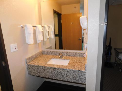 Bathroom sa AmericInn by Wyndham Oscoda Near AuSable River