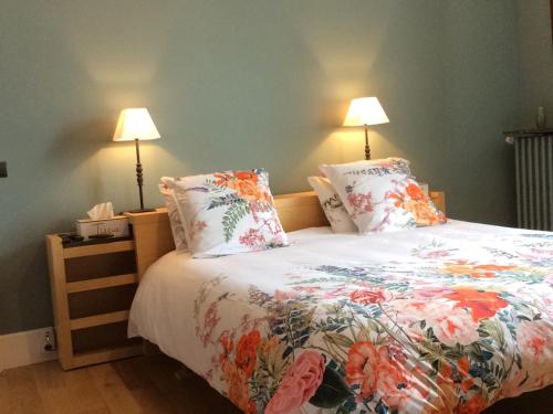 Postel nebo postele na pokoji v ubytování La Lambertine & Spa