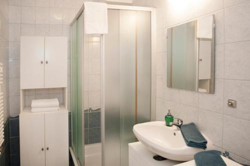 A bathroom at Gabriella studio in the downtown.