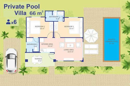 Lux Family Villas Krabi Ao Nang — Pool view