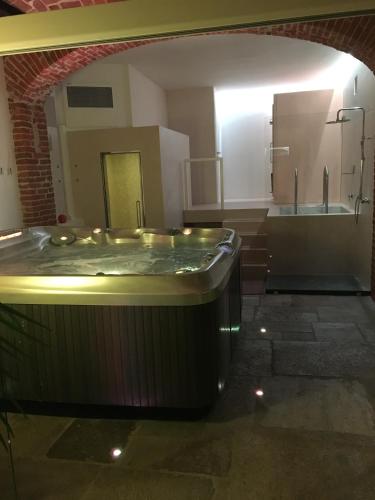 Koupelna v ubytování Alla Corte dei Bertoli SPA