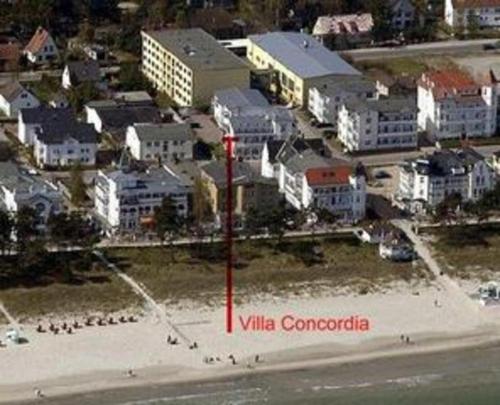 Pemandangan dari udara bagi Villa Concordia Appartement Hiddensee