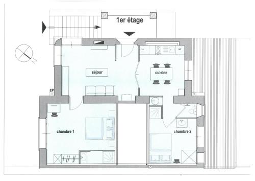 T3 Poitiers sudの見取り図または間取り図