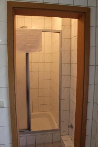 Ett badrum på Nordseehotel Eymers