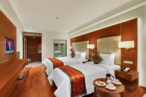 Cama o camas de una habitación en Comfort Inn Insys