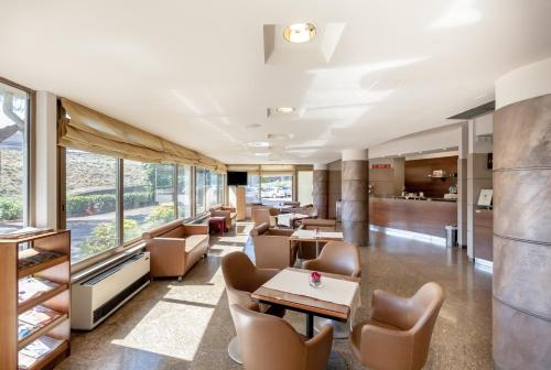 Χώρος καθιστικού στο Hotel Tevere Perugia