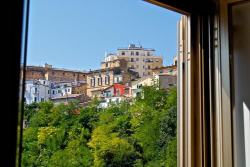 a view of a city from a window at Dai Nonni, B&B a Chieti in Chieti