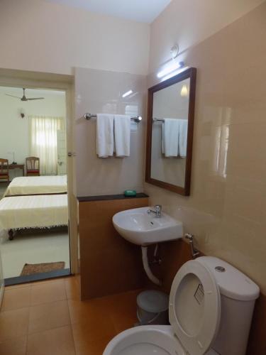 Kylpyhuone majoituspaikassa Safire Residency