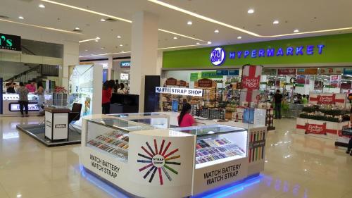 a grocery store with a display in a mall at Jazz Hunter Residence in Manila