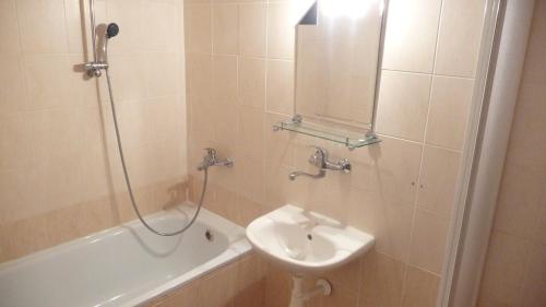 Koupelna v ubytování Hotel Štadión