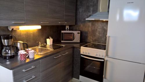 Кухня или мини-кухня в Apartment Neitamo44
