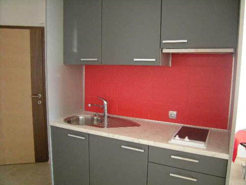 A kitchen or kitchenette at Vila Ema Apartments and Rooms