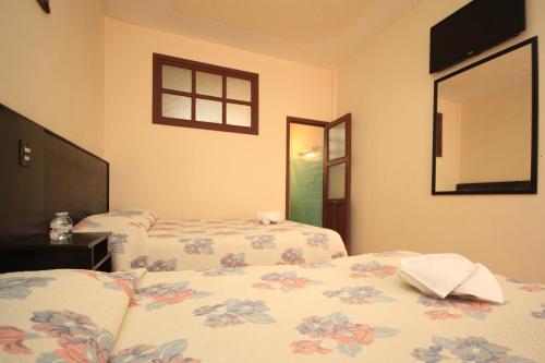 Postel nebo postele na pokoji v ubytování Hotel San Martin