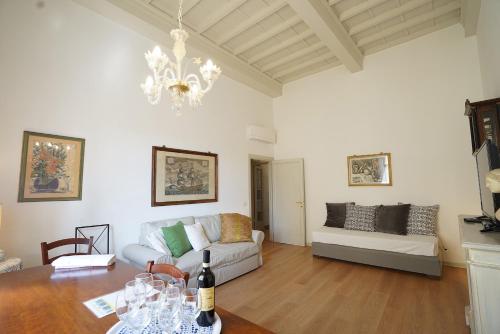 A seating area at Soderini Palace