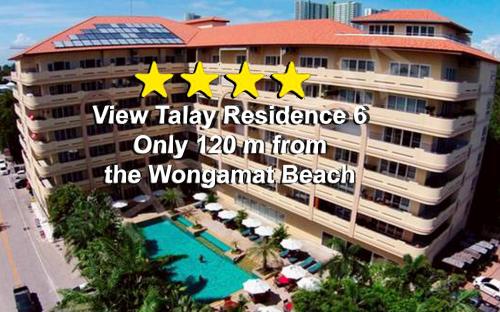 a view of a hotel with stars on top of it at View Talay Residence 6 Wongamat Beach in Pattaya North