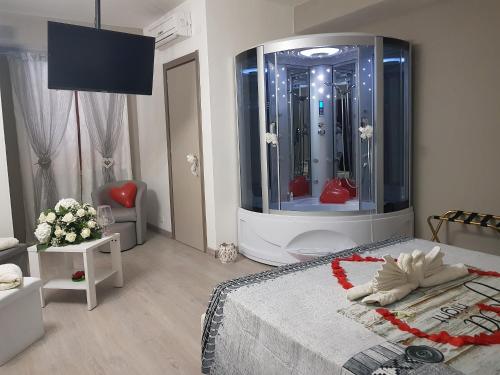 Posteľ alebo postele v izbe v ubytovaní La Casa Dei Sogni