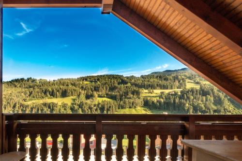 a view from the balcony of a house at Sun Chalet in Schladming