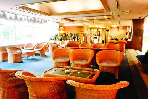 Χώρος καθιστικού στο Aoshima Grand Hotel