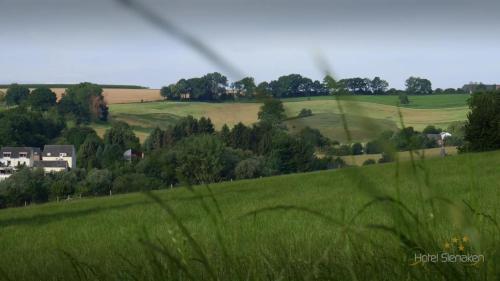a field of green grass with houses and trees at Best Western Hotel Slenaken in Slenaken