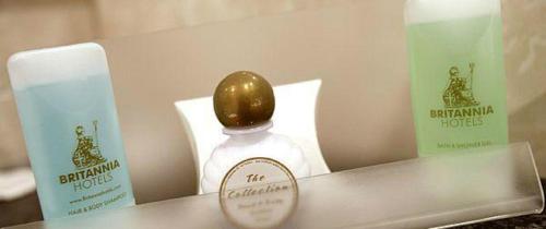 a bottle of perfume sitting on top of a counter at Coventry Hill Hotel in Coventry