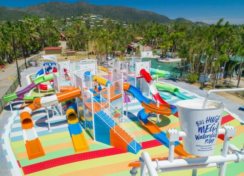 a large water park with a water slide at BIG4 Adventure Whitsunday Resort in Airlie Beach