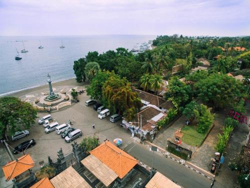 A bird's-eye view of Nirwana Sea Side Cottages