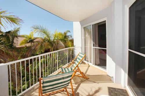 
A balcony or terrace at Unit 4 'Coolum Sands', Coolum Beach
