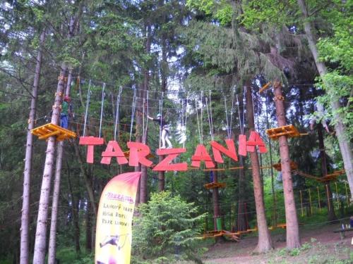 Landskap semula jadi dekat dengan lodge
