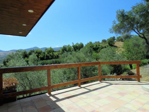 a view from the deck of the house at Villa Greco in Rossano