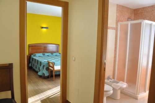 Katil atau katil-katil dalam bilik di Hotel de Alba