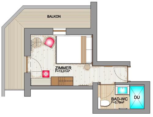 Κάτοψη του Hotel Alpenland