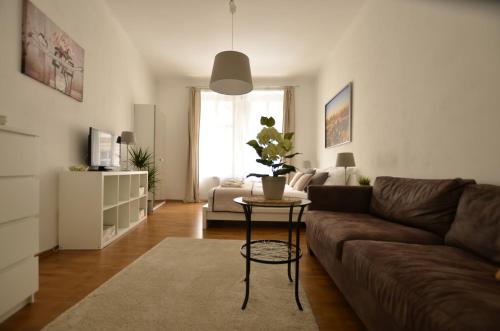 Istumisnurk majutusasutuses Beautiful Apartments in Prague