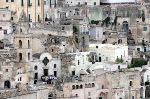 Γενική άποψη της πόλης Ματέρα ή θέα της πόλης από  αυτό το ξενοδοχείο