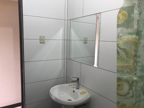 Koupelna v ubytování Hostal La Cascada