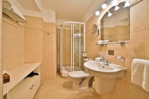 Koupelna v ubytování Questenberg Hotel