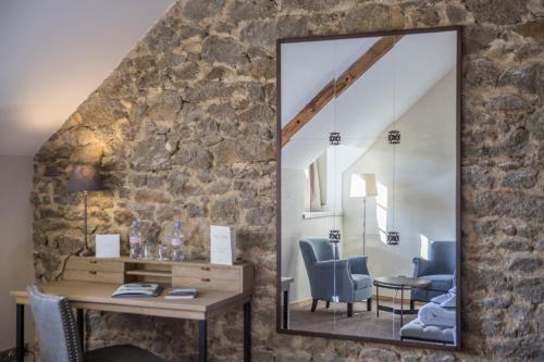 Χώρος καθιστικού στο Hotel de L'Abbaye Le Tronchet - Handwritten Collection