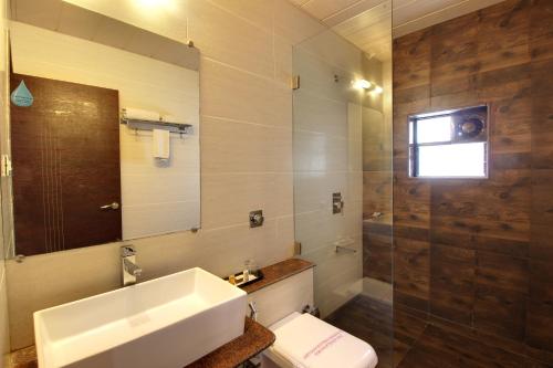 Koupelna v ubytování Hotel Sai Jashan Shirdi - Where blessings & comfort meet