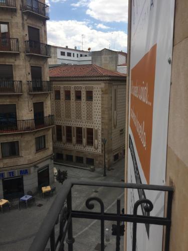 a view from the balcony of a building at BeSalamanca in Salamanca
