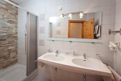 Koupelna v ubytování Ferienhaus Auer