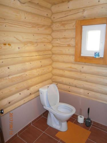 A bathroom at Drevenica Silvia