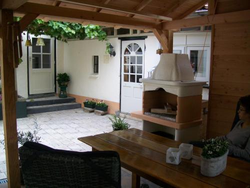 Kawasan patio atau luaran di B&B La Cigale
