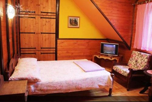 Кровать или кровати в номере Guest House Alpska Vila