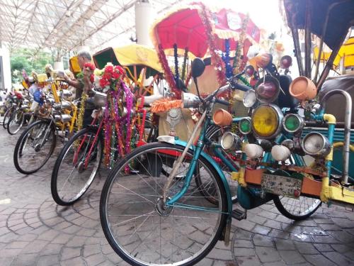 a group of bikes parked next to each other at Laman Kurnia Holiday House in Kota Bharu