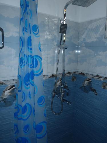 a shower with a dolphin in the water at New Jaya Villa in Bentota