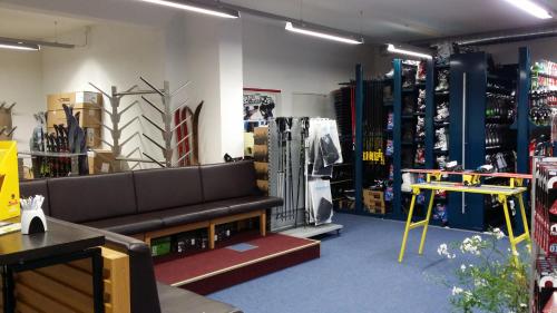 Posilňovňa alebo fitness centrum v ubytovaní Montafonerhaus