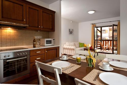 Η κουζίνα ή μικρή κουζίνα στο Apartmany Hrabovo