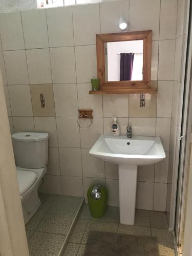 Koupelna v ubytování Résidence le Dattier